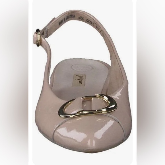 New! Paul Green Tara Slingback Pointed Toe Flats Frappe Soft Patent US 8.5 $415 - Picture 5 of 9